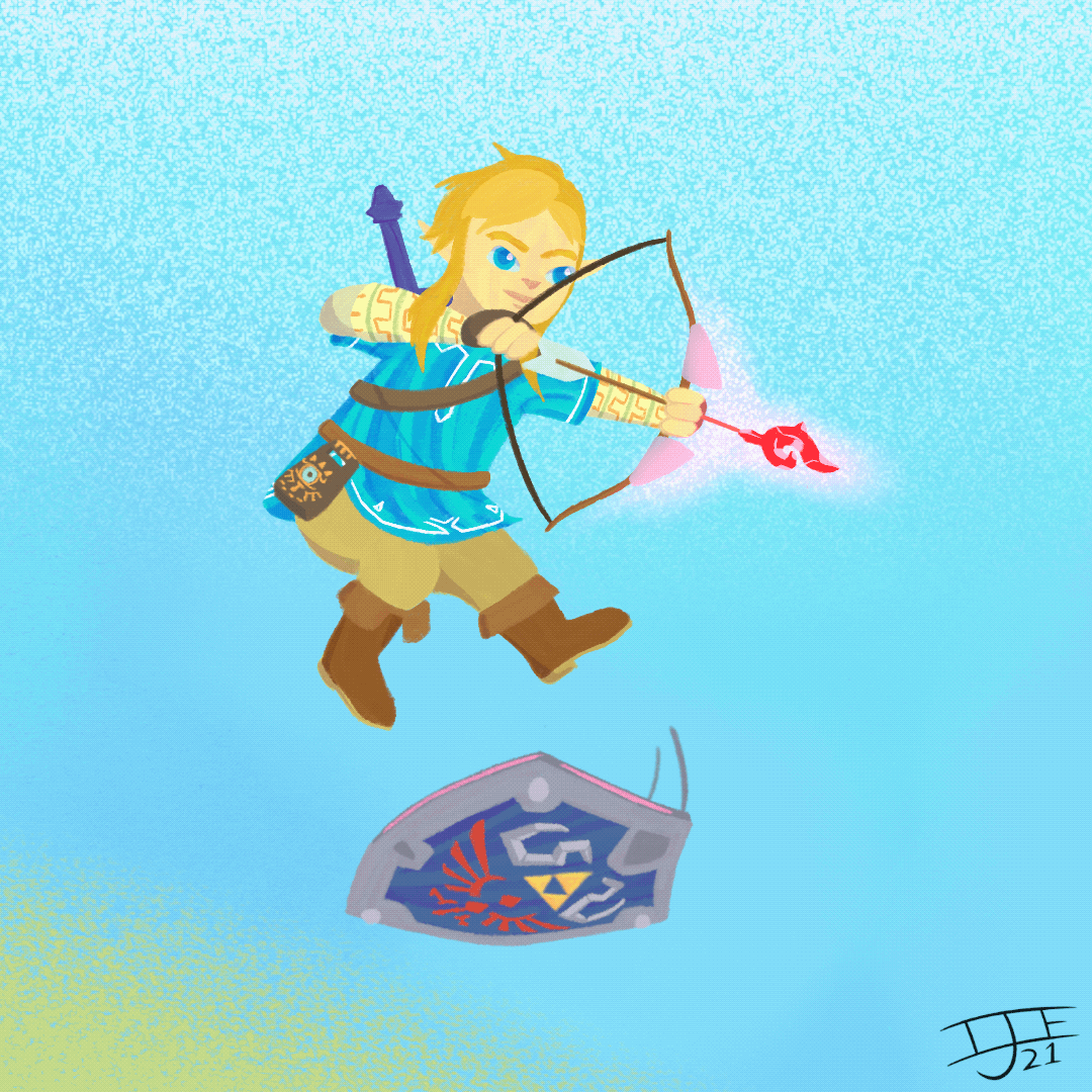 Animation for the Zelda 35th anniversary (without effects)